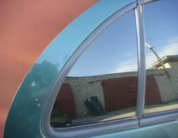 Стекло двери задней правой (форточка) для NISSAN ALMERA (N15) 1995-2000  запчасти бу