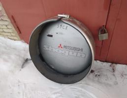 Чехол (кофр) запасного колеса для MITSUBISHI PAJERO/MONTERO (V1,V2,V3,V4) 1990-1997  запчасти бу