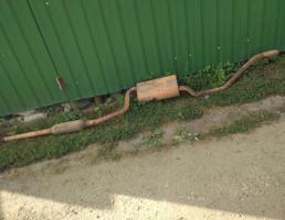 Глушитель (выхлоп) в сборе для MAZDA 3 (BK) 2003-2009  запчасти бу